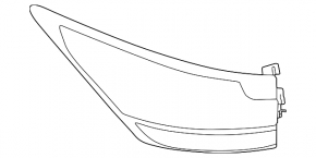 Lexus RX350h RX500h 23-25 right outer fender light