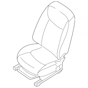 Driver's seat Nissan Sentra 13-19 without airbag, mechanical, cloth black