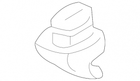 Driver's visor mounting hook Honda Accord 13-15 gray