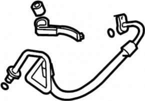 Air conditioning condenser-compressor pipe for Infiniti FX35 03-08