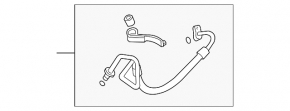 Air conditioning condenser-compressor pipe for Infiniti FX35 03-08