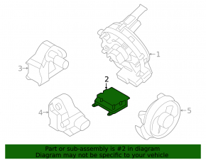 SRS airbag module airbag computer Kia Forte 19-21
