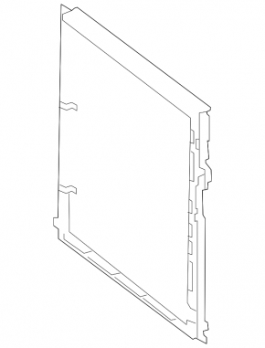Mercedes GLS-class X166 13-16 plastic radiator frame