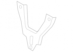 Front bumper reinforcement bumper stop bracket right Mercedes C-class W205 15-21