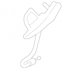 Counter part of the trunk lid lock Mercedes W213 E 17-23