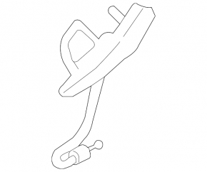 Counter part of the trunk lid lock Mercedes W213 E 17-23