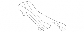 Rear wishbone trim left Mercedes GLA 15-20 upper