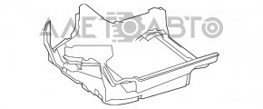 Floor covering front left Mercedes CLA 14-19 black, tear