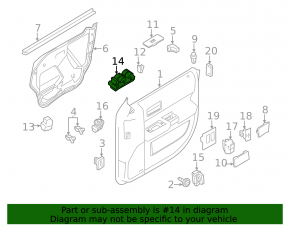 Front left window lift control Ford Flex 09-19 prerest