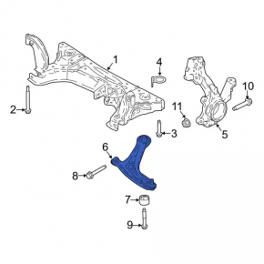 Lower control arm front right Ford Ecosport 18-22