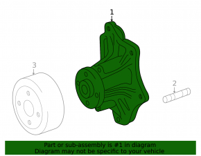 Water pump Toyota Camry v40 2.4