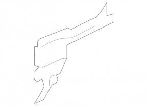 Radiator deflector left Mercedes W164 ML M272 M273