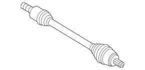 Drive half shaft front right VW CC 08-17 automatic transmission