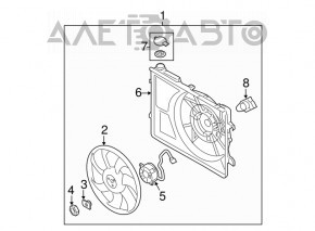 Cooling Fan Motor Kia Forte 4d 14-18