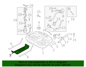 Fuel tank protection for Kia Optima 14-15