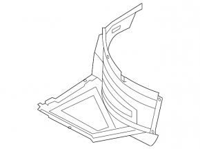 Front right fender liner for Audi A7 12-15