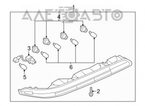 Rear bumper light right Audi Q7 16-