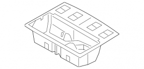 Trunk tray BMW 3 F30 12-18 black