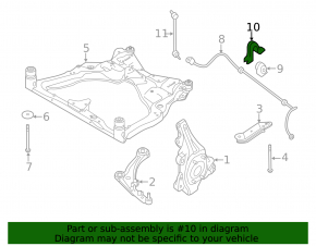 Front stabilizer mounting bracket left Nissan Pathfinder 13-20