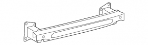 Rear bumper reinforcement for VW Passat b8 16-19 USA