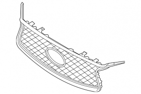 Radiator grille grill Infiniti QX30 17 - for parking sensors