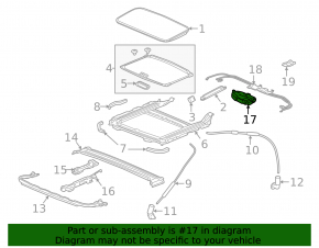 Acura ILX 13-22 Sunroof Motor