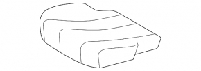 Rear row of seats, right, 2nd row, Toyota Sienna 11-20, gray velour, for 7 seats