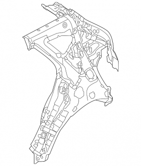Quarter wing rear left Hyundai Tucson 16-18