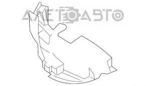 Left fuel tank guard for Nissan Rogue 14-20, type 1