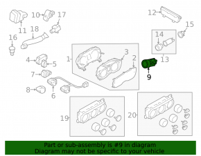 Subaru Legacy 15-17 Start-Stop Button