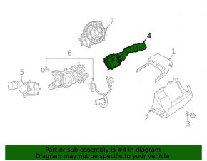 Steering column switch right Toyota Venza 21- with intensity adjustment