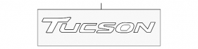 Emblem inscription Tucson tailgate Hyundai Tucson 16-18 prerest