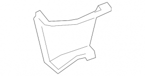 Right front bumper air duct for Hyundai Veloster 19-22