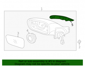 Right Mirror Turn Signal Hyundai Sonata 15-17 VIEW MAX