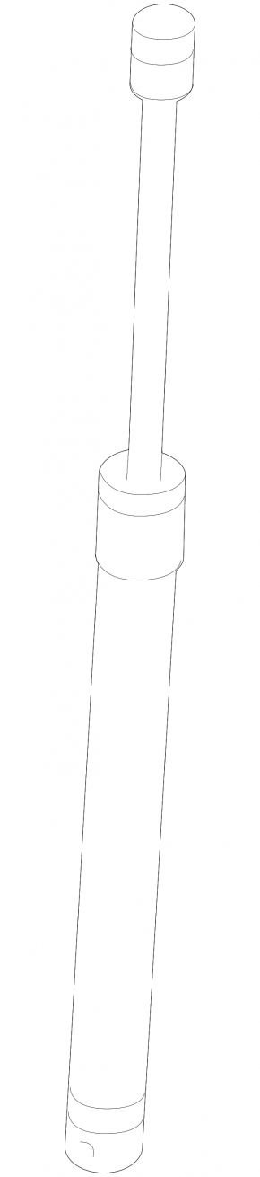 Left trunk lid shock absorber Audi A3 8V 15-19