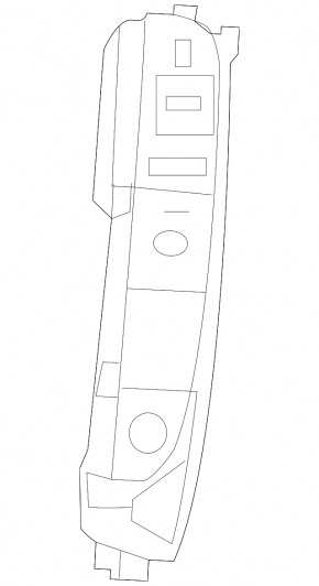 Right central console button block Mercedes W213 E 21-23 without rear curtains