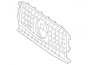 Radiator grille G-class W463 G63 19-24 AMG pkg, chrome