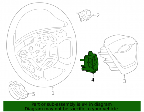 Steering wheel control buttons right Ford Escape MK3 13-16 prerest, type 2