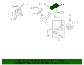 Engine mount rear Mazda CX-5 17- awd