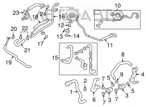 Pump cooling pump additional Audi A4 B9 17-