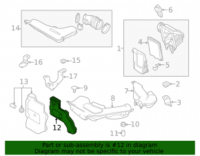 Nissan Rogue 17-20 air duct filter-dust collector