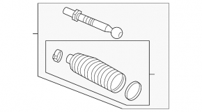Steering rod left Volvo XC90 16-22