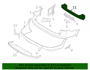 Rear Bumper Reinforcement Volvo V90 17-22 usa