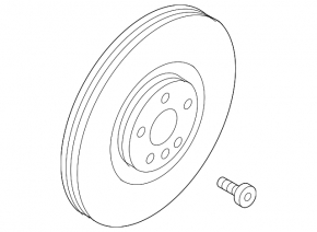 Front left brake disc Volvo XC90 16-26 366/30mm