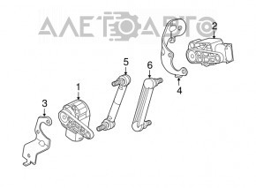 Front left body tilt sensor BMW X5 X6 E70 E71 07-13