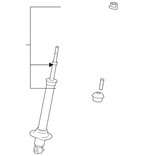 Shock absorber rear left Lexus GS300 GS350 06-07 awd