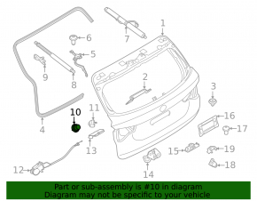 Tailgate bumper BMW X3 G01 18-21