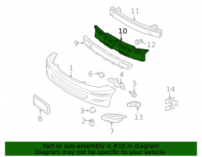 Toyota Sienna 04-10 Front Bumper Absorber