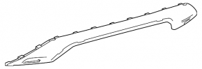 Lower rear bumper trim for Lexus RX350 RX350h RX450h+ 23-25 JP built