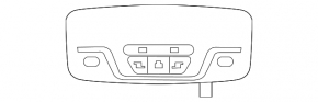 Rear light BMW X3 G01 18-21 black, without panorama